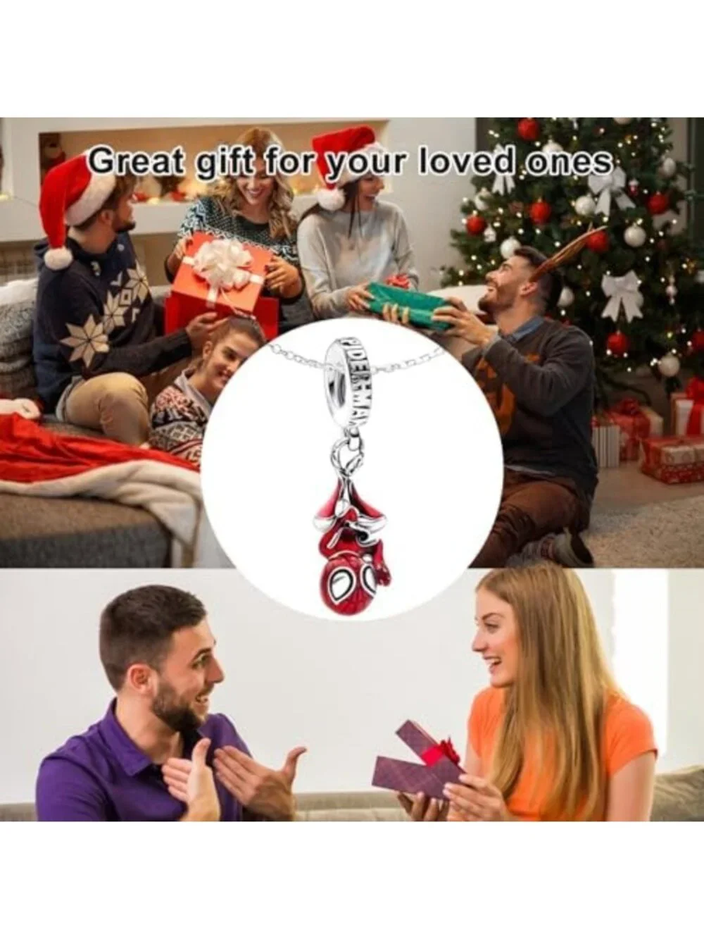 Stylish Spider Pendant Necklace with Adjustable Chain for Unisex Fashion